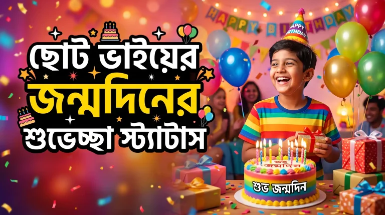 ছোট ভাইয়ের জন্মদিনের শুভেচ্ছা স্ট্যাটাস