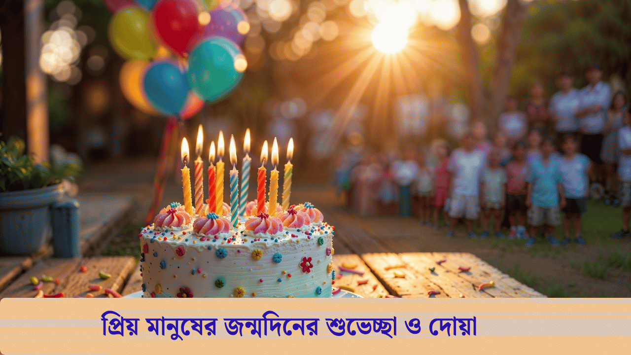 প্রিয় মানুষের জন্মদিনের শুভেচ্ছা ও দোয়া 